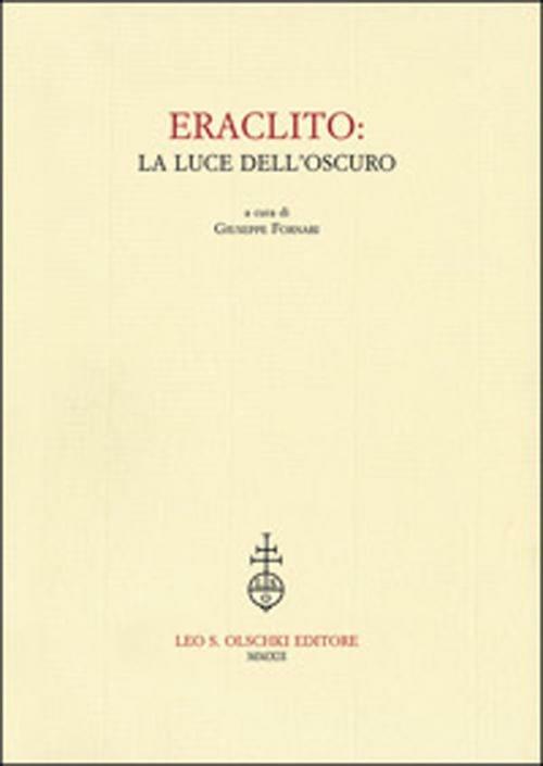 Eraclito. La luce dell'oscuro - copertina