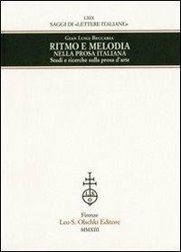 Ritmo e melodia nella prosa italiana. Studi e ricerche sulla prosa d'arte - Gian Luigi Beccaria - copertina