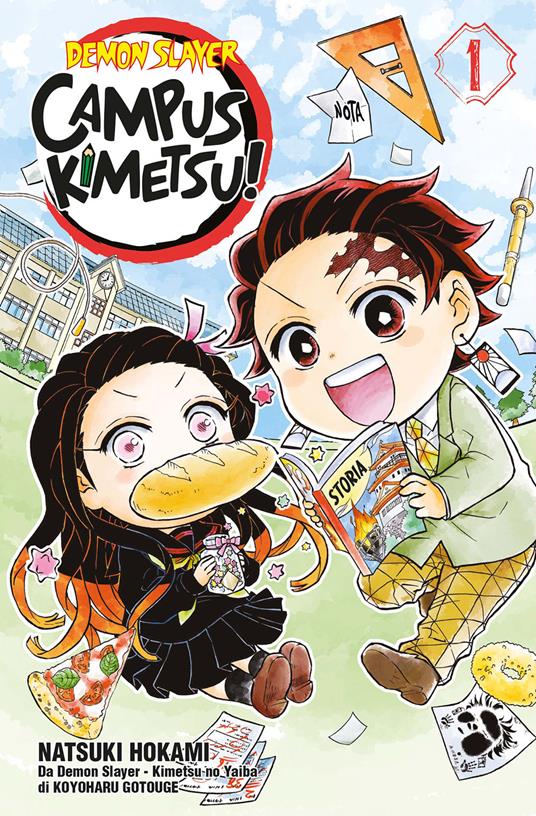 Demon slayer. Campus kimetsu!. Vol. 1 - Koyoharu Gotouge,Natsuki Hokami - copertina
