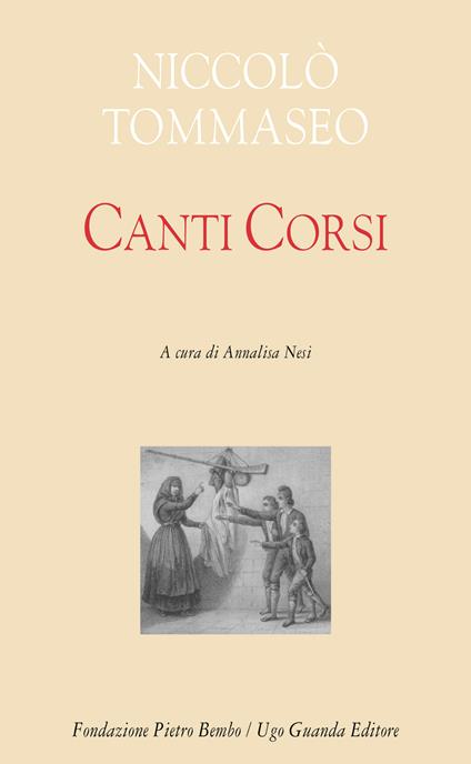 Canti corsi - Niccolò Tommaseo - copertina