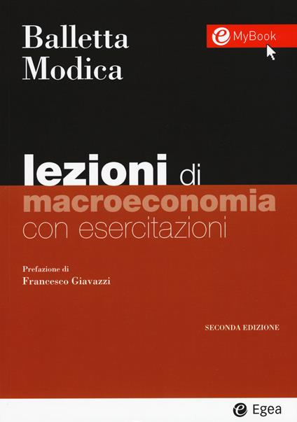 Lezioni di macroeconomia. Con esercitazioni. Con Contenuto digitale per download e accesso on line - Luigi Balletta,Salvatore Modica - copertina