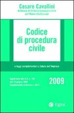 Codice di procedura civile 2009 e leggi complementari a tutela dell'impresa. Con CD-ROM