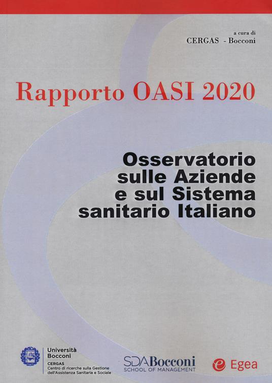 Rapporto Oasi 2020. Osservatorio sulle aziende e sul sistema sanitario italiano - copertina