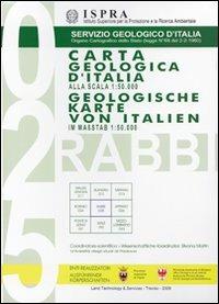 Carta geologica d'Italia alla scala 1:50.000 F°025 Rabbi con note illustrative. Ediz. italiana e tedesca - copertina