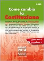 Come cambia la Costituzione