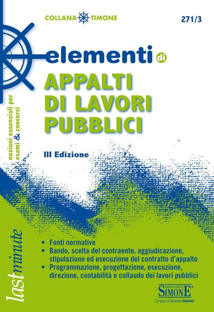 Elementi di appalti di lavori pubblici - Redazioni Edizioni Simone - ebook