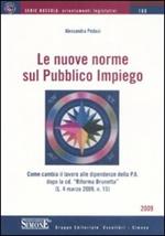 Le nuove norme sul pubblico impiego