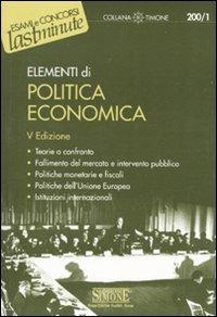 Elementi di politica economica - copertina