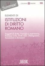 Elementi di istituzioni di diritto romano