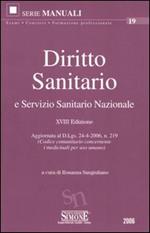 Diritto sanitario e Servizio sanitario nazionale