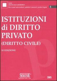 Istituzioni di diritto privato (diritto civile) - copertina