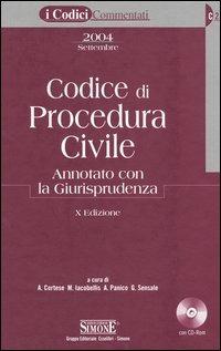 Codice di procedura civile. Annotato con la giurisprudenza. Con CD-ROM - copertina