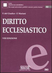 Diritto ecclesiastico - copertina