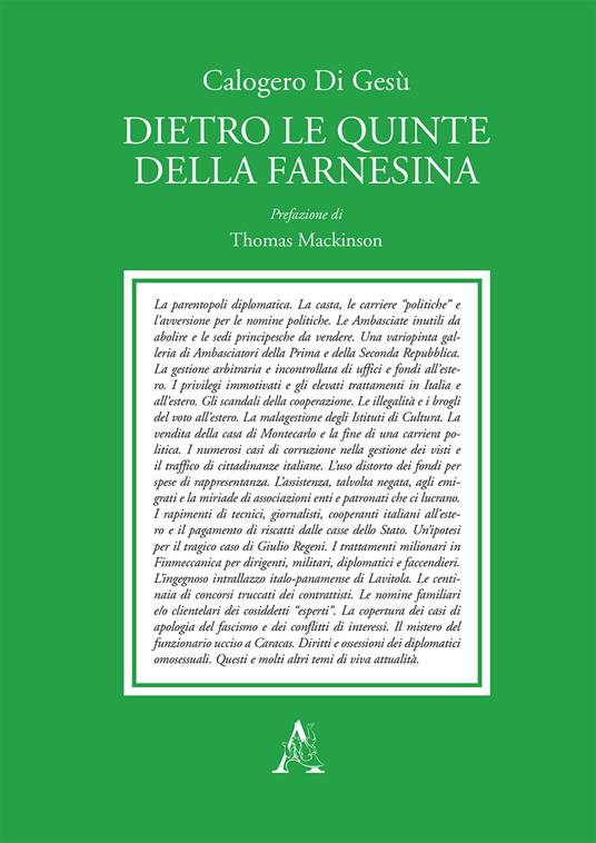 Dietro le quinte della Farnesina. Cinquant'anni di illegalità, sperperi e intrallazzi al Ministero degli Esteri - Calogero Di Gesù - copertina