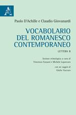 Vocabolario del romanesco contemporaneo. Lettera B