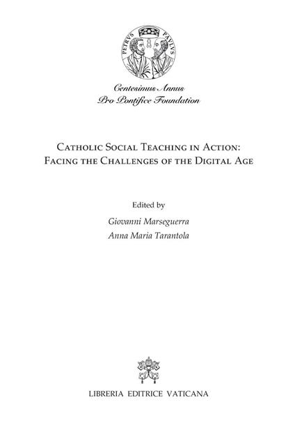 Catholic social teaching in action: facing the challenges of the digital age - copertina