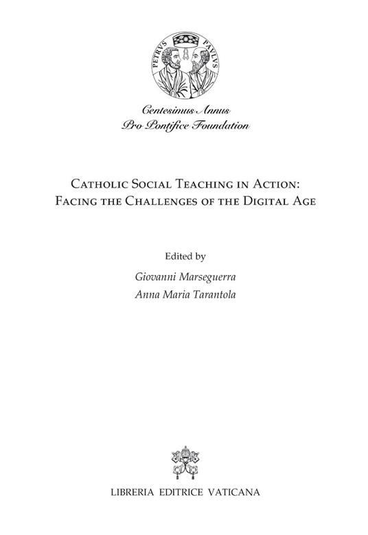 Catholic social teaching in action: facing the challenges of the digital age - copertina