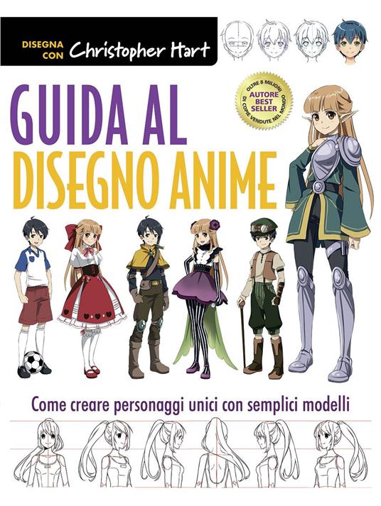 Come disegnare Manga :360 ° Cartoon soluzione completa Anime personaggio  pittura libro struttura del corpo umano corso di pittura