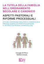 La tutela della famiglia nell'ordinamento secolare e canonico. Aspetti pastorali e riforme processuali