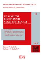 Le sanzioni disciplinari negli enti locali. Procedimento. Problemi e casi pratici