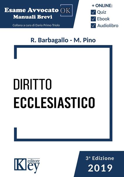 Diritto ecclesiastico - Mariantonietta Pino,Roberta Maria Barbagallo - copertina