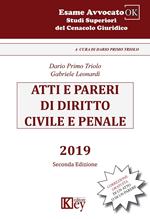 Atti e pareri di diritto civile e penale 2019