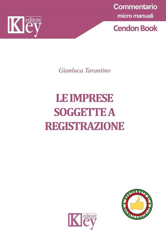 Le imprese soggette a registrazione - Gianluca Tarantino - ebook