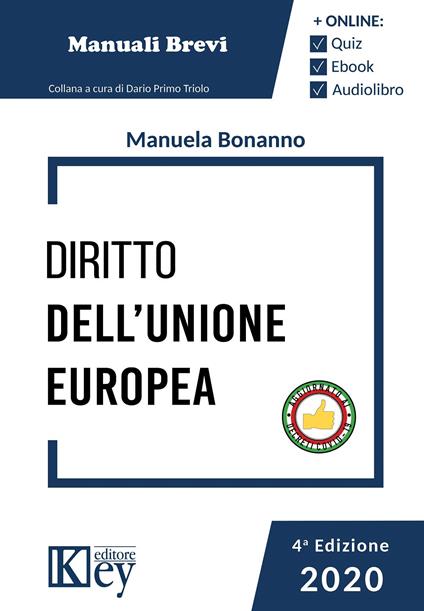 Diritto dell'Unione Europea - Manuela Bonanno - copertina