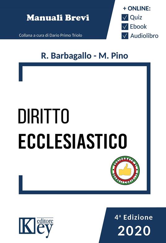 Diritto ecclesiastico - Mariantonietta Pino,Roberta Maria Barbagallo - copertina