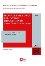 Manuale essenziale dell’atto e procedimento