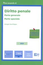 Diritto penale. Parte generale–Parte speciale