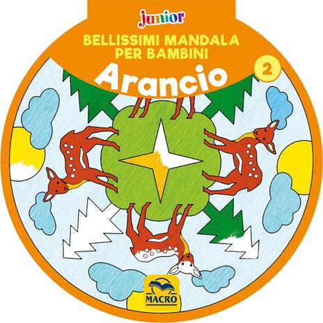 Bellissimi mandala per bambini. Vol. 2: Arancio - copertina