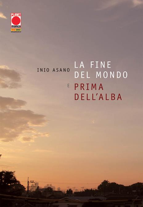 La fine del mondo e prima dell'alba - Inio Asano - copertina