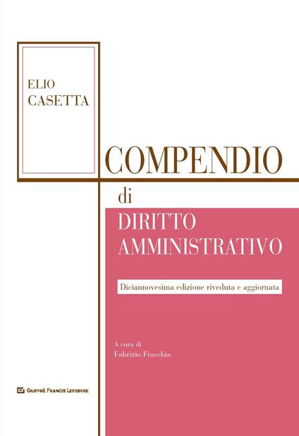 Compendio di diritto amministrativo - Elio Casetta - copertina