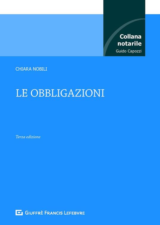 Le obbligazioni - Chiara Nobili - copertina