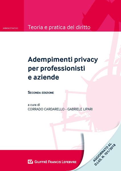 Adempimenti privacy per professionisti e aziende - copertina