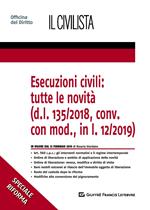 Esecuzioni civili: tutte le novità (d.l. 135/2018, conv. con mod., in l. 12/2019)