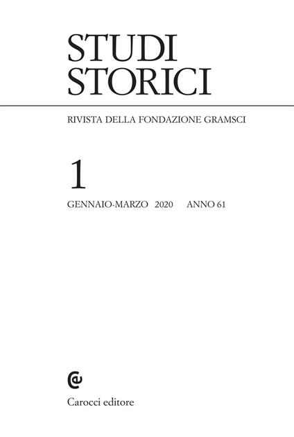 Studi storici (2020). Vol. 1 - copertina