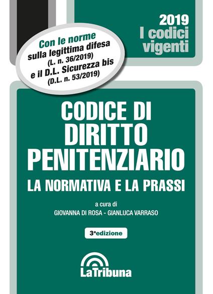 Codice di diritto penitenziario. La normativa e la prassi - copertina