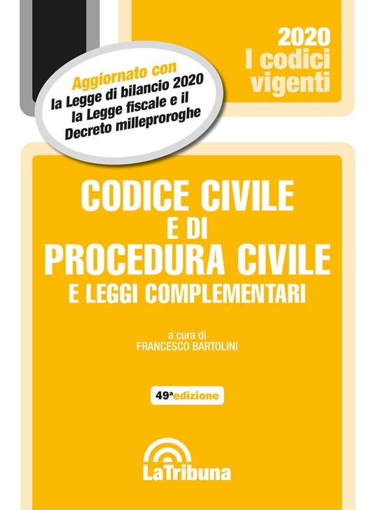 Codice civile e di procedura civile e leggi complementari - copertina