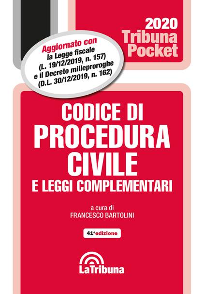 Codice di procedura civile e leggi complementari - copertina