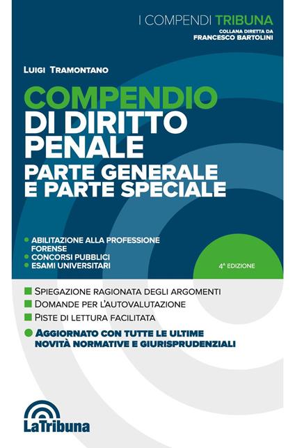 Compendio di diritto penale. Parte generale e parte speciale - Luigi Tramontano - copertina