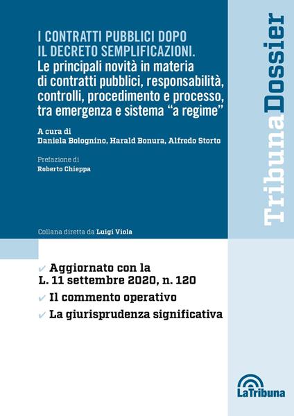 I contratti pubblici dopo il decreto semplificazioni - copertina