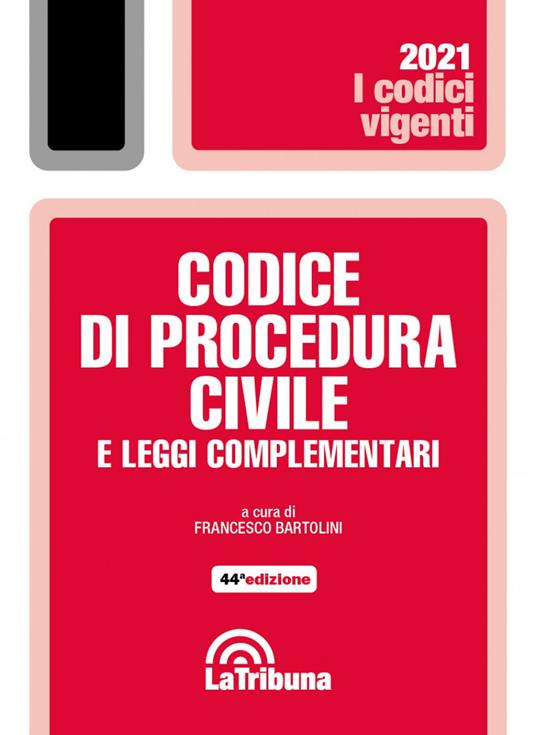 Codice di procedura civile e leggi complementari - copertina