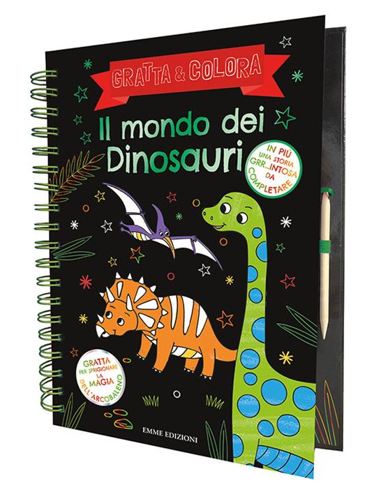 6 libri/Set di libri da colorare per dinosauri per adulti e bambini libro  da colorare