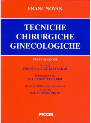 Tecniche chirurgiche ginecologiche - Franc Novak - copertina