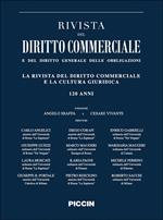 La rivista del diritto commerciale e la cultura giuridica. 120 anni