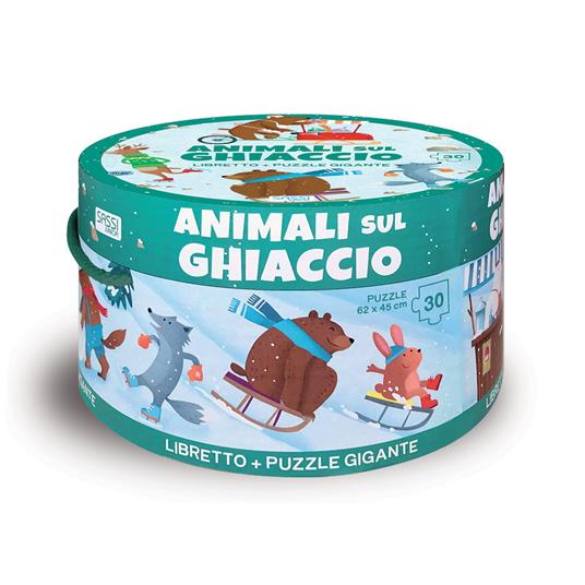 Animali sul ghiaccio. Ediz. a colori. Con puzzle - Matteo Gaule,Ester Tomè - copertina