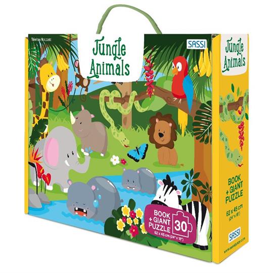 Jungle animals. Ediz. a colori. Con puzzle - Valentina Manuzzato - copertina