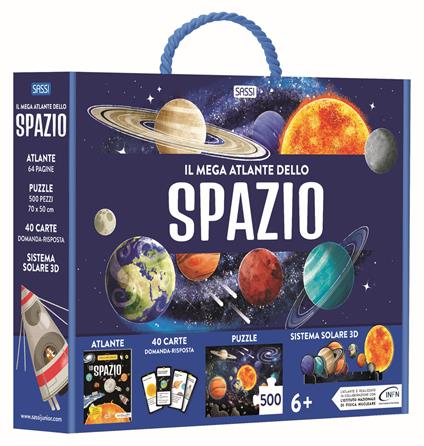 Il mega atlante dello spazio. Ediz. a colori. Con puzzle - Irena Trevisan,Valentina Bonaguro - copertina